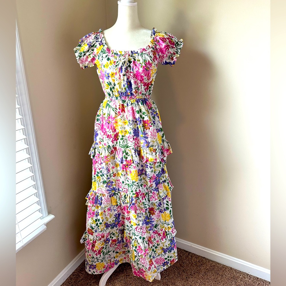 ASTR The Label Floral Maxi Dress with Slit